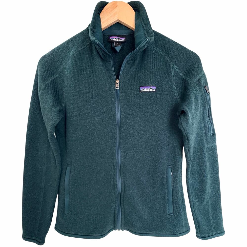 Patagonia Better Sweater Womens S Green Full Zip Fleece Jacket